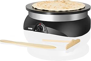 Unold 48155 Crêpière professionnelle avec grande plaque en fonte d'aluminium