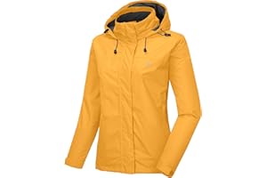 Little Donkey Andy Chaqueta impermeable para mujer, ligera, cortavientos, para exteriores, senderismo, viajes