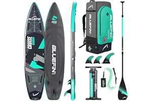 BLUEFIN SUP Tabla de Paddle Surf Hinchable Bluefin Cruise Carbon Sup | Accesorios Premium para Paddleboard | Múltiples tamaños: 10'8, 12', 15'