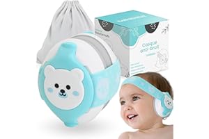 BELLEBEBE - Casque Anti Bruit Bébé - 0-36 Mois - Hypoallergénique et Sans BPA - Certifié EN352-1, RoHS, CPC - Casque Avion Bebe - Bandeau Ajustable