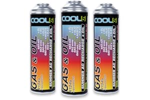 Cool5 réfrigérant de Remplacement r134a pour climatisation Automobile - 3 boîtes 2en1, 290g