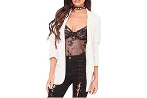 Red Olives® New Ladies Frill Ruffle 3/4 Sleeve Duster Coat Women Jacket Blazer UK 8-26