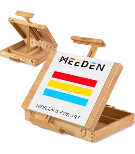 MEEDEN Chevalet de Bureau Réglable A2 à 5 Positions - Portable Avec Ceinture de
