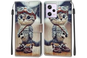 BETUNISTOY Coque pour Xiaomi Redmi Note 12 Pro 5G, Coque Redmi Note 12 Pro Speed,Etui Protection Housse Premium en Cuir PU, [Emplacements Cartes], Pochette Flip Case Compatible avec Poco X5 Pro 5G Book