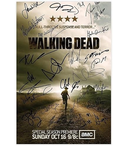 Affiche The Walking Dead - Format A3 (42x29.7 Cm) Sans Bordures | Poster Qualité Supérieure Papier Brillant