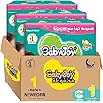 BabyJoy 2x Compressed Diaper, Jumbo Box New Born Size 1, Count 204, Up to 4 Kg