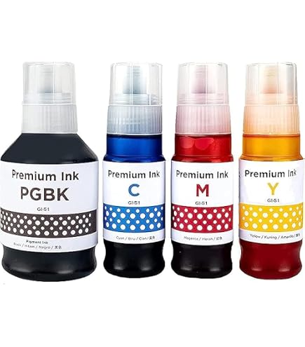 Canon GI-50 Ink Bottle 4-Pack – Black/Cyan/Magenta/Yellow – For PIXMA G5050 G6050