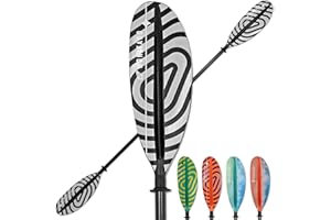 WONITAGO Kayak Paddles with Fiberglass Shaft and Reinforced PP Blade, Floating Adjustable Kayaking Oars, 3 Piece, 220-240 cm/86-94 Inches, 240-260 cm/94-102 Inches