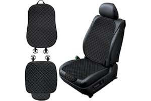 FAELNK Universal Sitzauflagen Sitzkissen Auto-Rückenkissen Vordersitze Auto Fahrersitz mit Rückenlehne wasserdichte Anti Rutsch Autokissen Atmungsaktiv Autositzkissen Fahrersitz