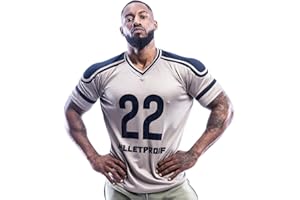 Met-X Mens Oversized T-Shirt American Football Style Top Jersey 100% Polyester Team Shirt, Breathable Sports T-Shirts Moisture Wicking with Anti-Odour Technology Active Athletic Tops