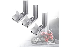 ‎YUENFONG YUENFONG 3x Verladehilfe Schiene Motorradwippe Motorradständer Vorderradklemme für Anhänger Vorderrad Transportständer