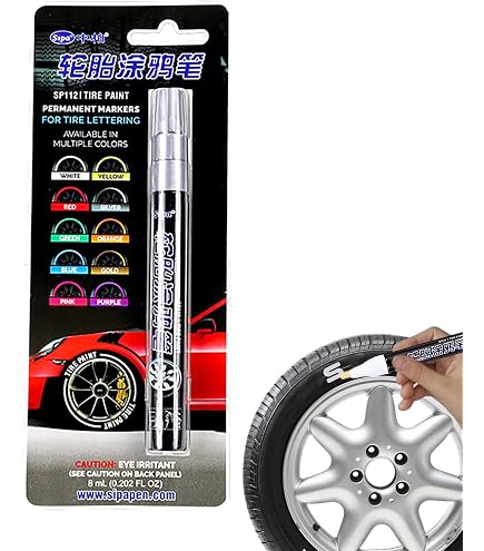 Set Da 50 Pennarelli Impermeabili Per Pneumatici - Gesso Resistente Per Segnare, Riparare E Identificare Gomme Auto, 6 Colori