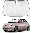 Car Front Windshield Sunshade for Fi-at 500 2010-2022, Front Window Sun Shade, Foldable Reflective Sun Visor, Screen Shield Cover Blocker Protector HeatShield