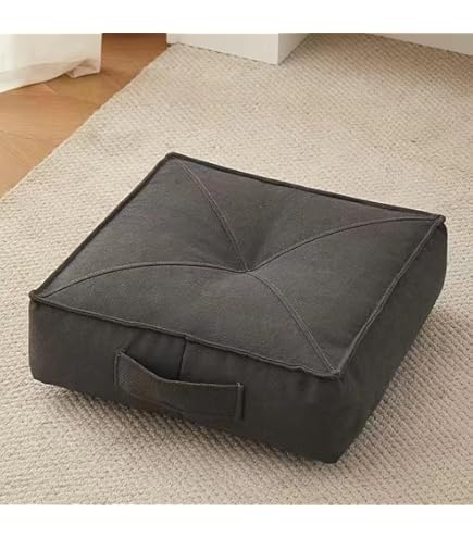 Cuscino Ortopedico Per Seduta 40x40x10cm - Memory Foam, Antiscivolo, Rivestibile (Marrone) - Foto 4