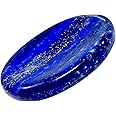 Crystal Worry Thumb Stone - Natural Healing, Calming, Meditation, Reiki, Stress Relief (Lapis Lazuli)