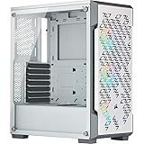 Corsair iCUE 220T RGB Airflow, Tempered Glass Mid-Tower ATX Smart Gaming Case, White