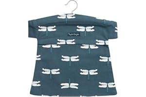 Sophie Allport - Dragonfly Peg Bag, Clothes Peg Storage Bag, Wooden Hanger, 100% Cotton