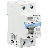 POPP&reg; Electric Industrial Differential Switch AC TYPE AC AC Residual Current 2 Pole 40A 30mA SERIES MSL8 (1P+N, 40A 30mA)