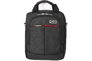 Bipra 10.2 Netbook Messenger Bag Compact Suitable for 10.2 Inch Devices Netbook Laptop Computers, Tablets, iPad, iPad Mini (10.2", Black/Red)