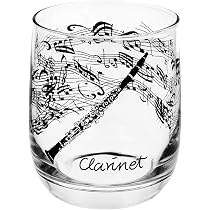 Querflöten Glas – Geschenk Für Flötisten, Spülmaschinenfest, 230 Ml