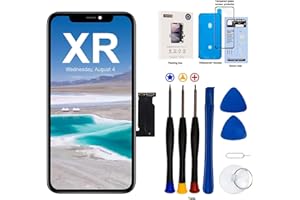 EFaith für iPhone XR Display 6,1" LCD Ersatz Bildschirm Volle HD 3D Touch Digitizer Montage Glas Touchscreen Ersatz, Kompatibel mit Modell A1984, A2105, A2106, A2107