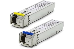 Extralink Modulo SFP WDM Singlemode 1,25G LC 1310/1550nm fino a 3km – Compatibile con Ubiquiti UniFi Netgear Cisco TP-Link MikroTik QNAP Zyxel Synology – Ricetrasmettitore Gigabit per Switch e Router