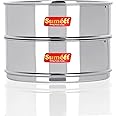 Sumeet Stainless Steel Deep Stackable Container/Separator With Lid Suitable For 5 liter & 5.5 liter Inner & Outer Lid Cooker, Silver
