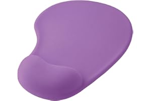 OcioDual Alfombrilla ratón Reposamuñecas Violeta, Alfombra Raton Ordenador con Apoyo de Gel, Tapete Escritorio Mouse Pad Almohadilla Raton Ergonomica con Base de Goma Antideslizante