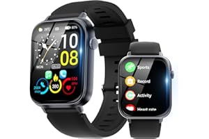 VOTAZIB Smart Watch for Men Women Answer/Make Calls, 1.85" HD Screen Fitness Watch with Heart Rate/Sleep Monitor/Step Counter, 100+ Sport Mode Activity Trackers IP68 Waterproof Smartwatch for Android/iOS