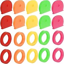 36 Schlüsselkappen Mit Etiketten - Bunte Silikon Caps Für Haushaltsschlüssel