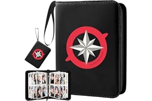 SOSAYI Stray - Photocard Binder SKZ - Noir - Album de 400 cartes à collectionner - 400 pochettes -Photocards Holder Cadeaux Kpop Merch pour STAY