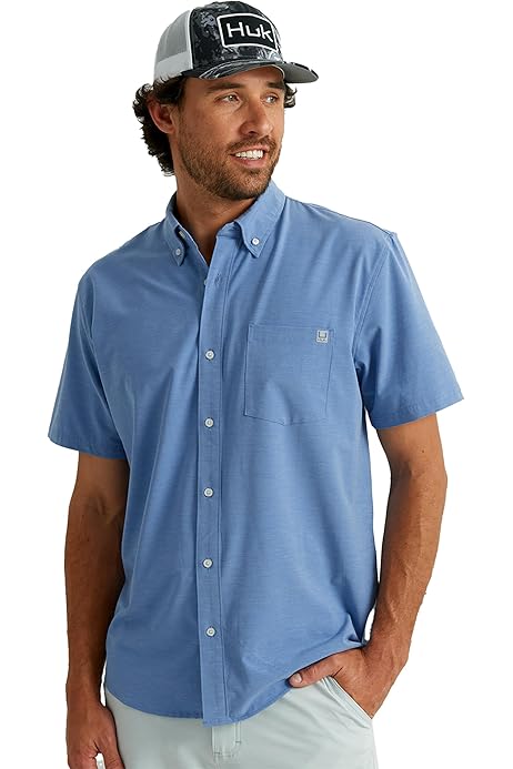 Trappers Cabin HABIT Men's Shirt UPF 50+ Fishing Shirt With Rod