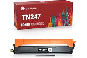 Toner Kingdom Compatible Brother TN243BK TN-243BK TN247 TN-243CMYK Black Toner Cartridge TN247BK Brother DCP-L3550CDW Toner Black HL-L3210CW HL-L3230CDW DCP-L3510CDW MFC-L3750CDW MFC-L3710CW (1 Black)