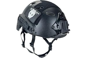 ATAIRSOFT PJ Stil Verstellbar Einstellbarer SWAT Schneller Helm für Armee Militär CQB Kampf Taktisch Paintball