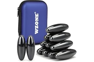 Wzone 45x15mm Imanes Fuertes, 12 Imanes Ovalados, Juguetes para los Dedos, Juguetes para el TDAH, Magnet de Descompresión Aptos para Educación, Entretenimiento