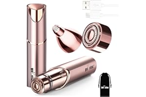 Facial Hair Remover for Women (Gen 3 Pro), guRelax Face Mini Hair Remover,Luxury Ladies Beard Remover with Smartlight, for Face, Eyebrows, Fluff, with 2 Replacement Heads