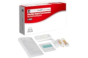 Berkeley Health Kit de Autodiagnóstico de Deficiencia de Hierro - Prueba Casera de Anemia - Control de Ferritina en Sangre - Fácil de Usar, Rápido y con un 95% de Precisión - 1 Unidad