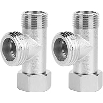 Menibeuty 3-Wege T-Stück Wasseranschluss - Kupfer 3/8 Zoll Für Bad & Küche