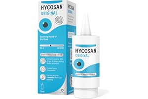 HYCO SAN Hycosan Original - Preservative Free Eyedrops - Sodium Hyaluronate 0.1% - Eye Drops for Mild to Moderate Dry Eyes and Contact Lens Irritation - 7.5ml