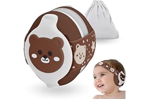 BELLEBEBE - Cuffie Neonato Antirumore - 0-36 Mesi - Ipoallergenico e Senza BPA - Certificato EN352-1, RoHS, CPC - Fascia Regolabile e Borsa da Trasporto