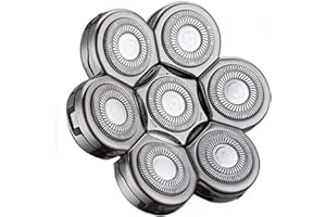 Lame di Ricambio per Rasoio,LOEVERY Lama di Ricambio per Barba 7 Teste per Uomini con una Rasatura Pulita, Lama di Ricambio Barba Doppio Capelli Trimmer per 5 6 7 Teste Rasoio Elettrico