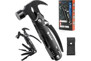 BIBURY Cadeau Homme, 12 en 1 Outil Multifonction, Cadeau Fete des Peres, Camping Gadget Insolite Utile, Cadeau Anniversaire Papa, Cadeau Papa, Idee Cadeau Papa Original, Cadeau Saint Valentin