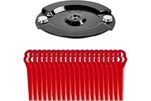 FourShow Actualización: disco de corte de doble hoja para recortadora de césped inalámbrica Einhell, 20 cuchillas
