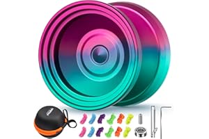 YOSTAR JoJo V8 Yo Yo Professional JoJo Bambini Trick JoJo Professionale JoJo Con Inattivo, Yoyo Reagente per Bambini Metallo Yoyo Dual Scopo JoJo Unresponsive Yoyo Cuscinetti a sfera + 12 Yoyo Corda +