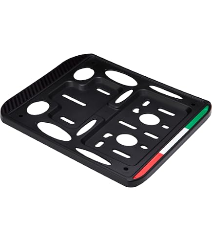 Porte Plaque Immatriculation Noir Pour Cyclomoteur 50cc - Universel Piaggio Ciao, Bravo, Boxer, Gilera, Etc.