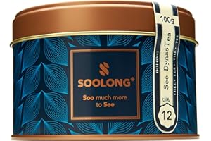 ‎SOOLONG Soolong See China No12 Oolong Tee - Kraftvoll und erdig - Reiner dunkel oxidierter Oolong Tee - Haltbarer loser Tee - Premium Tee aus China - Dose 100g