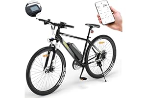 ‎ELEGLIDE Eleglide E-Bike Damen Herren E-Mountainbike 27,5/29 Zoll Elektrofahrrad mit 36V 12.5Ah Abnehmbarer Akku, EU-konform E Fahrrad 21 Gänge 250W Hinterradmotor, LED Licht, MTB-1 Plus