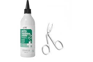 Ellisalano Polvo de Limpieza de oídos para Mascotas, Polvo de depilación de oídos, Mantiene Las Orejas de tu Mascota limpias y saludables