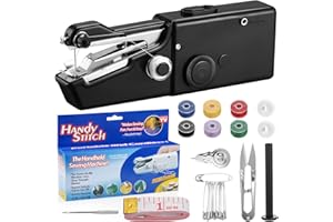 MICHIHOMIE Mini máquina de coser Kssvzz, portátil, máquina de coser a mano, minimáquina de coser, adecuada para principiantes y profesionales en casa, dormitorio o en la intoxicación