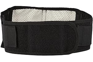 PONGNAS Pas do terapii magnetycznej i turmalinowej do łagodzenia bólu i wsparcia kręgosłupa lędźwiowego, dolnego podparcia pleców i trymera talii